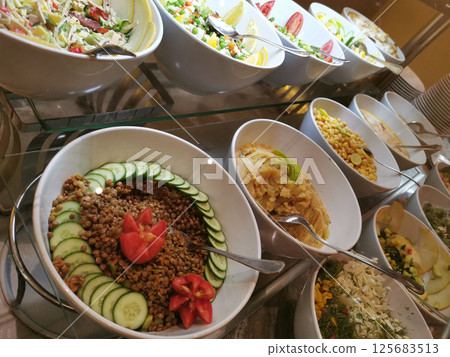 delicious vegetable salad from the egypt 125683513