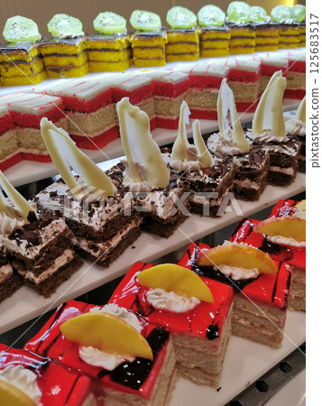 Egypt desserts as nice food background 125683517