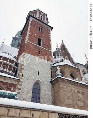 Krakow castle in the Poland Krakow castle in the Poland 125683814