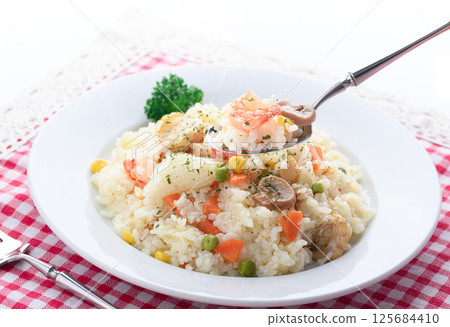 Seafood pilaf Seafood pilaf 125684410