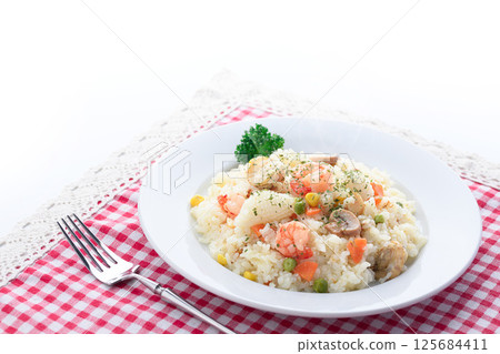 Seafood pilaf Seafood pilaf 125684411