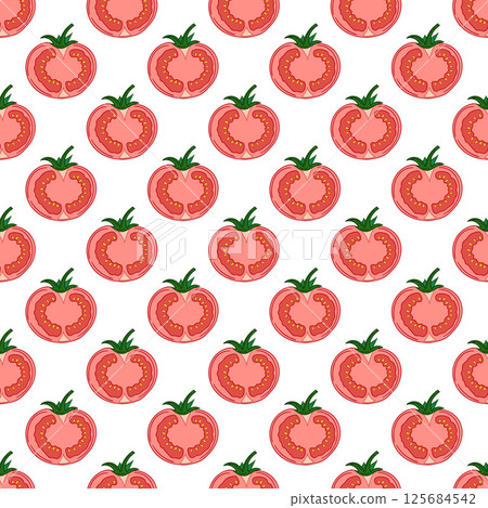 Pattern for textile or kitchen in hand draw style. Seamless pattern 125684542