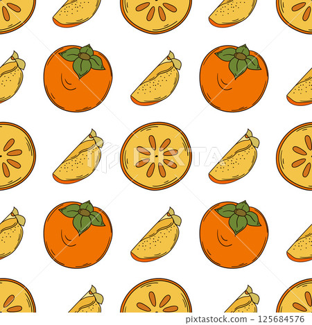 Pattern for textile or kitchen in hand draw style. Seamless pattern Pattern for textile or kitchen in hand draw style. Seamless pattern 125684576