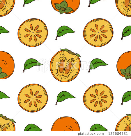 Pattern for textile or kitchen in hand draw style. Seamless pattern Pattern for textile or kitchen in hand draw style. Seamless pattern 125684581