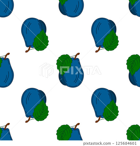 Pattern for textile or kitchen in hand draw style. Seamless pattern Pattern for textile or kitchen in hand draw style. Seamless pattern 125684601