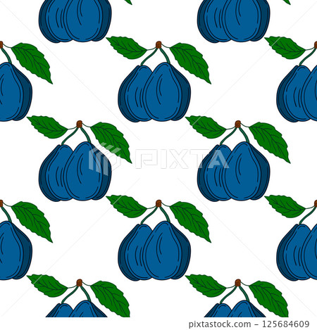 Pattern for textile or kitchen in hand draw style. Seamless pattern 125684609