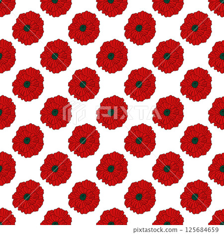 Pattern for textile or kitchen in hand draw style. Seamless pattern Pattern for textile or kitchen in hand draw style. Seamless pattern 125684659