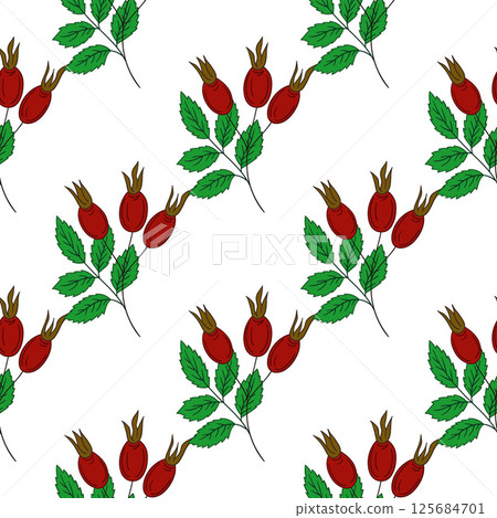 Pattern for textile or kitchen in hand draw style. Seamless pattern Pattern for textile or kitchen in hand draw style. Seamless pattern 125684701