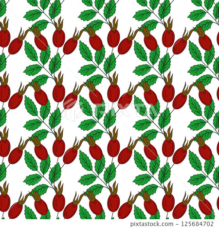 Pattern for textile or kitchen in hand draw style. Seamless pattern Pattern for textile or kitchen in hand draw style. Seamless pattern 125684702