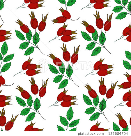 Pattern for textile or kitchen in hand draw style. Seamless pattern Pattern for textile or kitchen in hand draw style. Seamless pattern 125684704