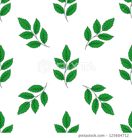 Pattern for textile or kitchen in hand draw style. Seamless pattern Pattern for textile or kitchen in hand draw style. Seamless pattern 125684712