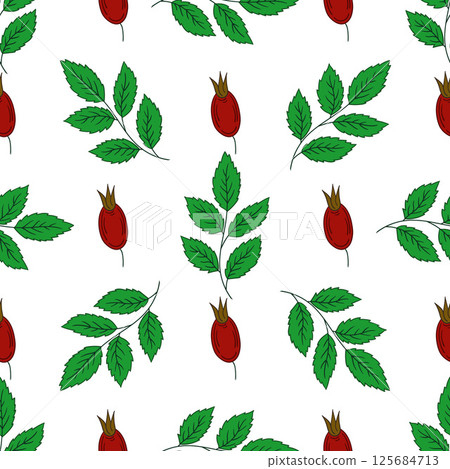 Pattern for textile or kitchen in hand draw style. Seamless pattern 125684713