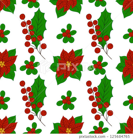 Pattern for textile or kitchen in hand draw style. Seamless pattern 125684765