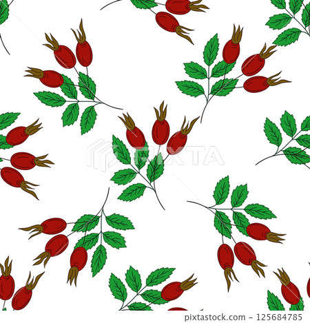 Pattern for textile or kitchen in hand draw style. Seamless pattern Pattern for textile or kitchen in hand draw style. Seamless pattern 125684785