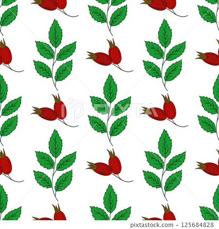 Pattern for textile or kitchen in hand draw style. Seamless pattern 125684828
