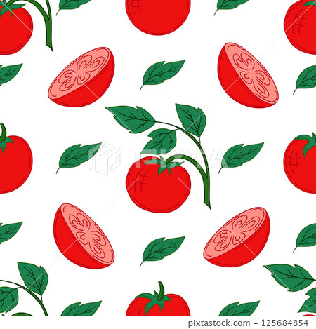 Pattern for textile or kitchen in hand draw style. Seamless pattern 125684854