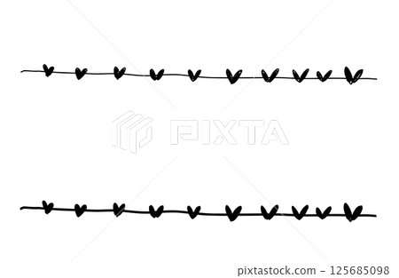 Heart handwritten frame 125685098