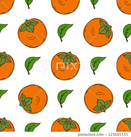 Pattern for textile or kitchen in hand draw style. Seamless pattern 125685335