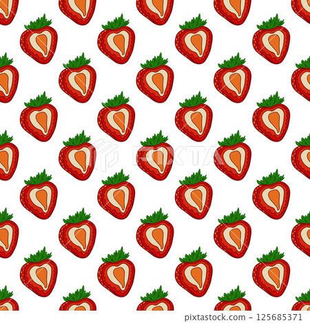 Pattern for textile or kitchen in hand draw style. Seamless pattern 125685371
