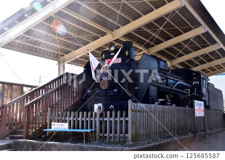Steam locomotive at Rakujuen Park, Mishima City Park, Shizuoka Prefecture 125685587