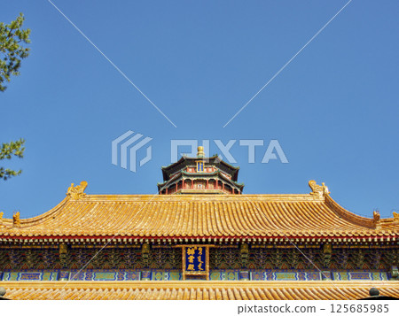 北京頤和園的佛香閣 北京頤和園的佛香閣 125685985
