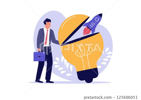 Startup Founder with Innovative Idea Startup Founder with Innovative Idea 125686051