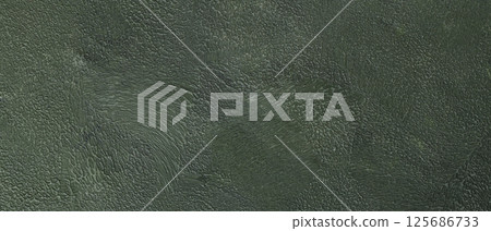 Minimalist Abstract Green Wall Texture with Rough Plaster Relief and Uneven Decorative Pattern for Renovation Decor 125686733