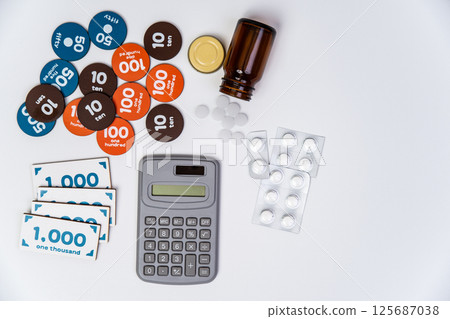medicine and money image medicine and money image 125687038