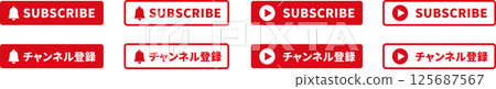 訂閱按鈕圖示角 訂閱按鈕圖示角 125687567