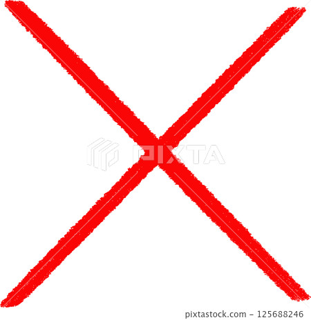 手繪簡單紅十字標記圖圖標 手繪簡單紅十字標記圖圖標 125688246