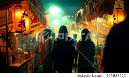 Image of a crowded summer festival 125688312