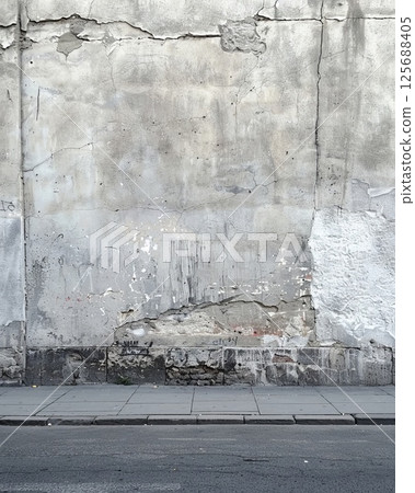 Old white wall 125688405