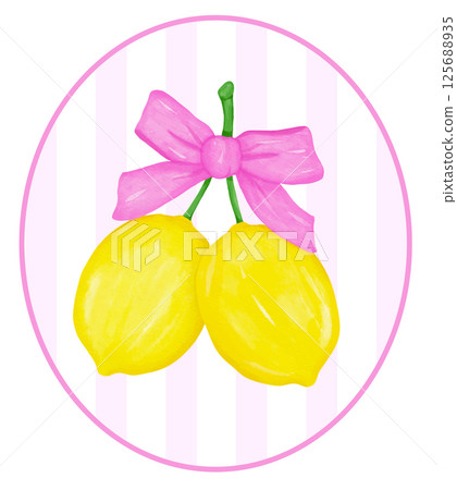 Coquette Lemon with Hot Pink Ribbon Bow Watercolor in Preppy oval frame, Girly Summer Vintage wall art printable Coquette Lemon with Hot Pink Ribbon Bow Watercolor in Preppy oval frame, Girly Summer Vintage wall art printable 125688935