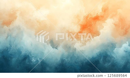abstract watercolor background with paper texture 125689564