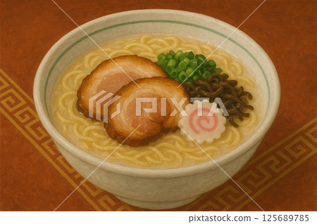 Tonkotsu ramen that looks delicious Tonkotsu ramen that looks delicious 125689785