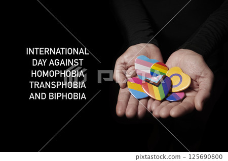 the text international day against homophobia 125690800