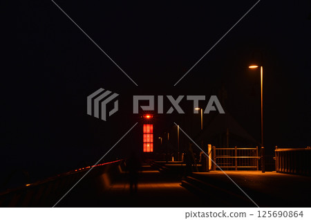 Night view at Takamatsu Port Night view at Takamatsu Port 125690864