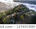 Sea of clouds and the ruins of Naegi Castle 125691880