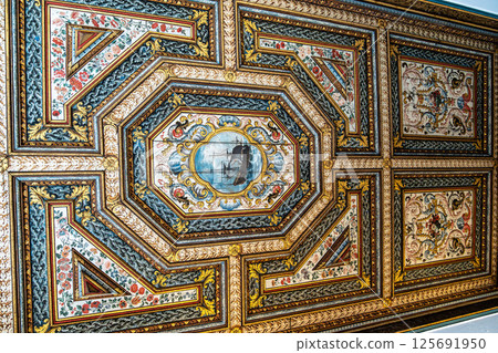 Interior of the House of the Holy Body in Setubal, Portugal Interior of the House of the Holy Body in Setubal, Portugal 125691950