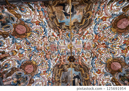 Interior of the House of the Holy Body in Setubal, Portugal 125691954