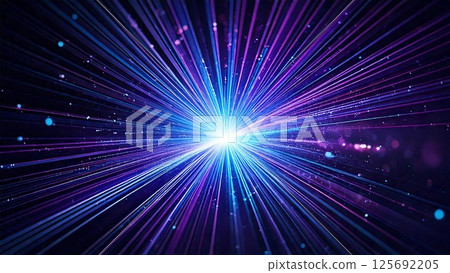 Magical sparkling space-style sunburst blue-purple light blue background material 16:9 size AI-generated material Magical sparkling space-style sunburst blue-purple light blue background material 16:9 size AI-generated material 125692205