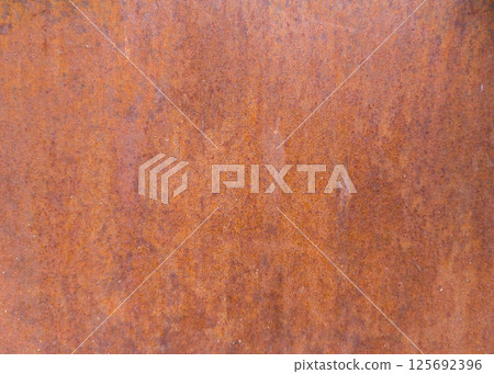 Close up of rusty metal surface texture 125692396