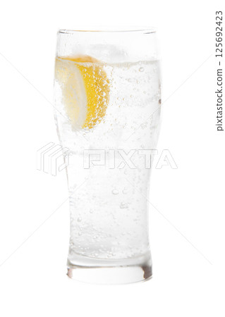 Lemon and carbonated drink with soda Lemon and carbonated drink with soda 125692423