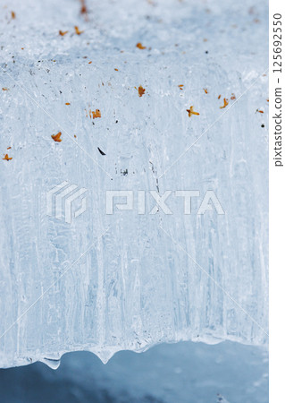 Winter frost pillars in Hokkaido Winter frost pillars in Hokkaido 125692550