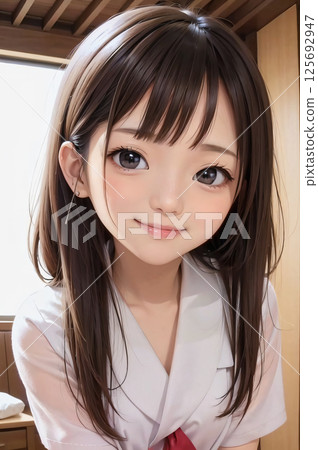 cute girl illustration cute girl illustration 125692947