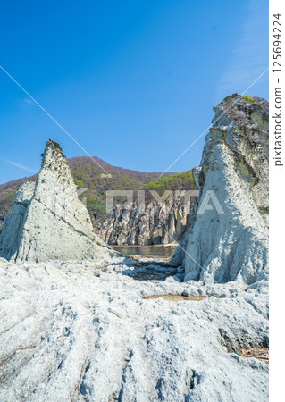 "Aomori Prefecture" Scenery of Butsugaura, Sai Village 125694224