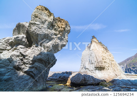 "Aomori Prefecture" Scenery of Butsugaura, Sai Village "Aomori Prefecture" Scenery of Butsugaura, Sai Village 125694234