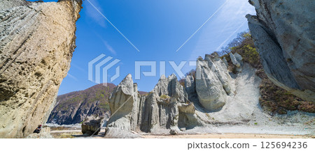 "Aomori Prefecture" Scenery of Butsugaura, Sai Village 125694236