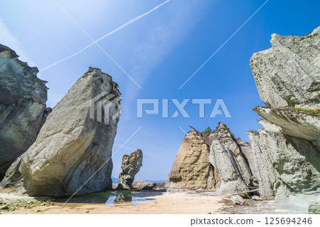 "Aomori Prefecture" Scenery of Butsugaura, Sai Village "Aomori Prefecture" Scenery of Butsugaura, Sai Village 125694246