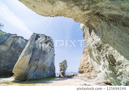 "Aomori Prefecture" Scenery of Butsugaura, Sai Village "Aomori Prefecture" Scenery of Butsugaura, Sai Village 125694249